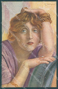 Artist Signed Spotti Lady Actress Lyda Borelli serie 110-6 postcard HR3682 – fronte