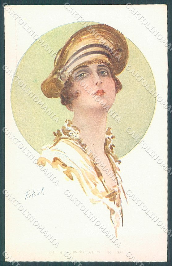 Artist Signed Pickuik Glamour Fashion Lady serie 4094 postcard HR3683 – fronte