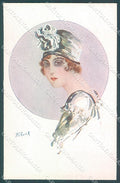 Artist Signed Pickuik Glamour Fashion Lady serie 4094 postcard HR3687 – fronte