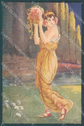 Artist Signed Pickuik Glamour Fashion Lady serie 4094 postcard HR3690 – fronte