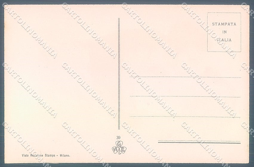 Artist Signed Lando Lady Romantic Couple serie 39  postcard HR3731 – retro