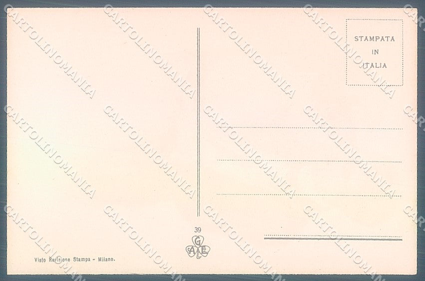 Artist Signed Lando Lady Romantic Couple serie 39  postcard HR3732 – retro