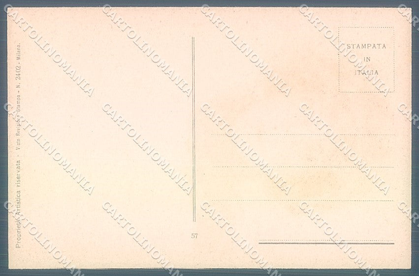 Artist Signed Camerini Cam Glamour Fashion Lady serie 57 postcard HR3734 – retro