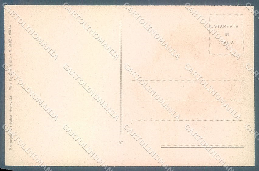 Artist Signed Camerini Cam Glamour Fashion Lady serie 57 postcard HR3735 – retro