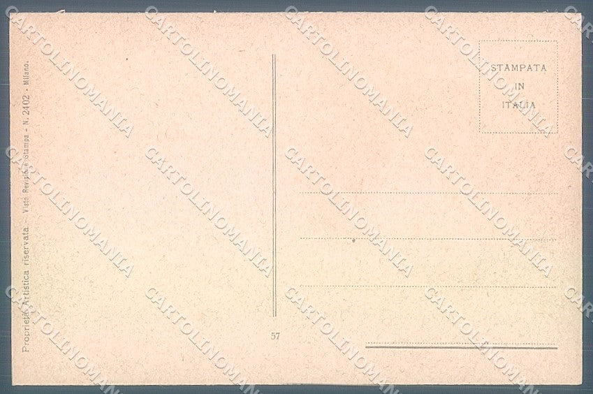 Artist Signed Camerini Cam Glamour Fashion Lady serie 57 postcard HR3738 – retro