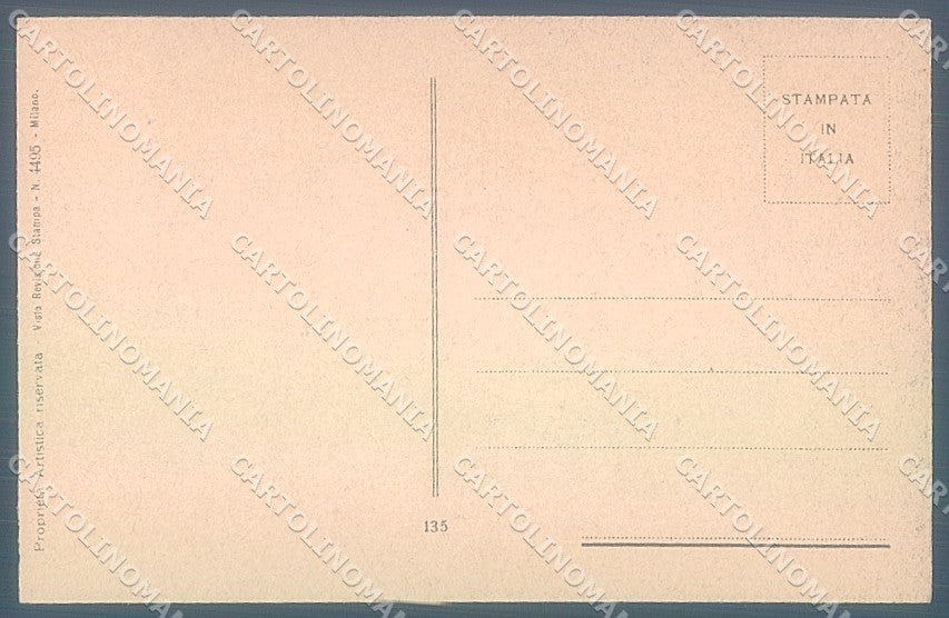 Artist Signed Bottaro Glamour Fashion Lady Lamp serie 135 postcard HR3744 – retro