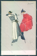 Artist Signed Sacchetti Glamour Fashion Lady Mode Polenghi serie I-1 pc HR3758 – fronte