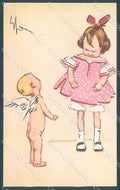 Artist Signed Sacchetti Girl Cupid Eros Polenghi serie 21-1 pc HR3769 – fronte