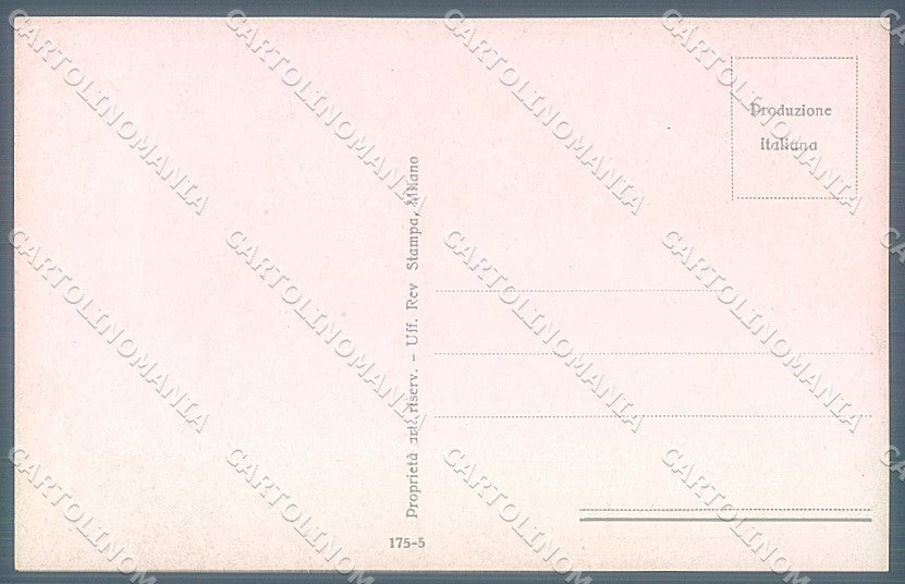 Artist Signed Simeone Glamour Fashion Lady Hat serie 175-5 postcard HR3813 – retro