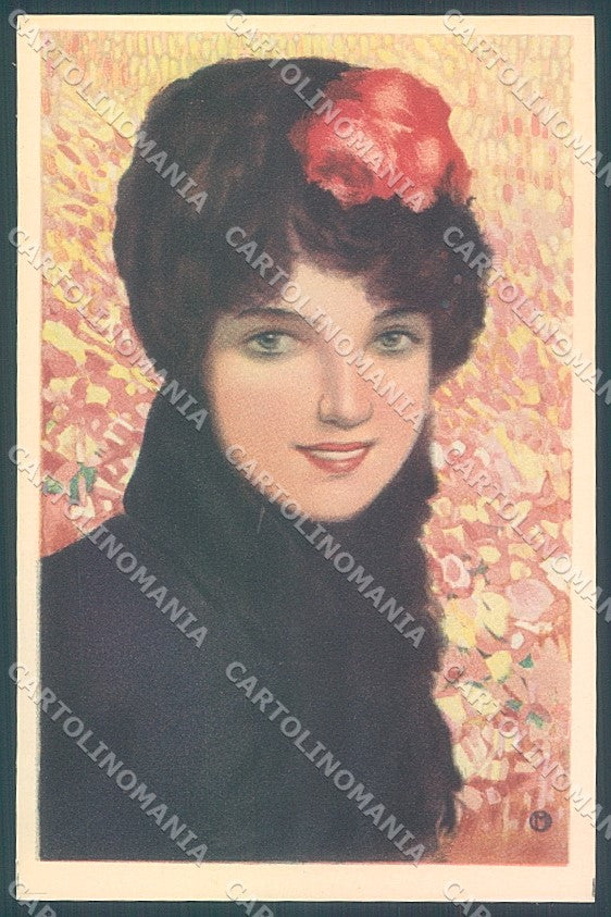 Artist Signed Malerba Glamour Fashion Lady serie 140-2 postcard HR3822 – fronte