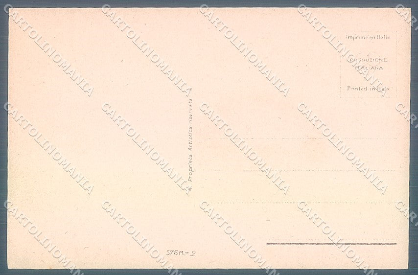 Artist Signed Cenni Child Girl serie 576M-2 postcard HR3828 – retro