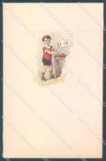 Artist Signed Cenni Child Boy Drawing serie 576M-4 postcard HR3830 – fronte