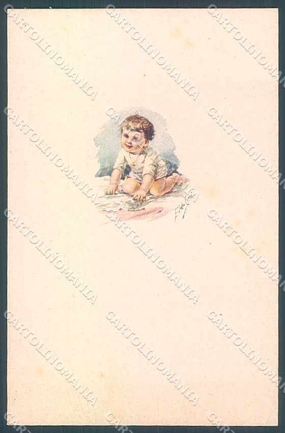 Artist Signed Cenni Child Baby serie 585M-3 postcard HR3833 – fronte