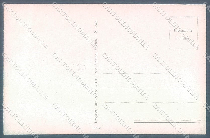 Artist Signed Gilardi Lady Romantic Couple serie 85-2 postcard HR3852 – retro