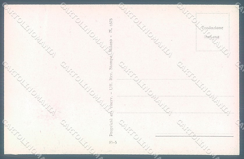 Artist Signed Gilardi Lady Romantic Couple serie 85-5 postcard HR3855 – retro