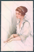 Artist Signed Franzoni Lady Jewel Ring serie 78-4 postcard HR3876 – fronte