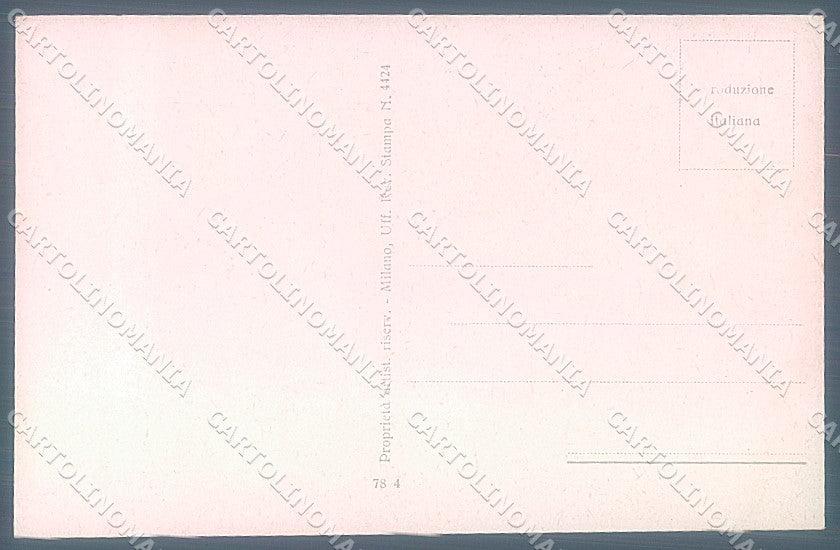 Artist Signed Franzoni Lady Jewel Ring serie 78-4 postcard HR3876 – retro