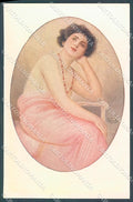 Artist Signed Vecchi Lady Ruby Jewel serie 176-3 postcard HR3879 – fronte