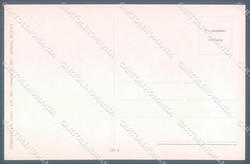 Artist Signed Vecchi Lady Emerald Jewel serie 176-4 postcard HR3880 – retro