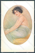 Artist Signed Vecchi Lady Opal Jewel serie 176-5 postcard HR3881 – fronte