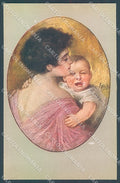 Artist Signed Vecchi Lady and Child Baby serie 245-2 postcard HR3884 – fronte