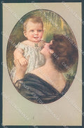Artist Signed Vecchi Lady and Child Baby serie 245-4 postcard HR3886 – fronte