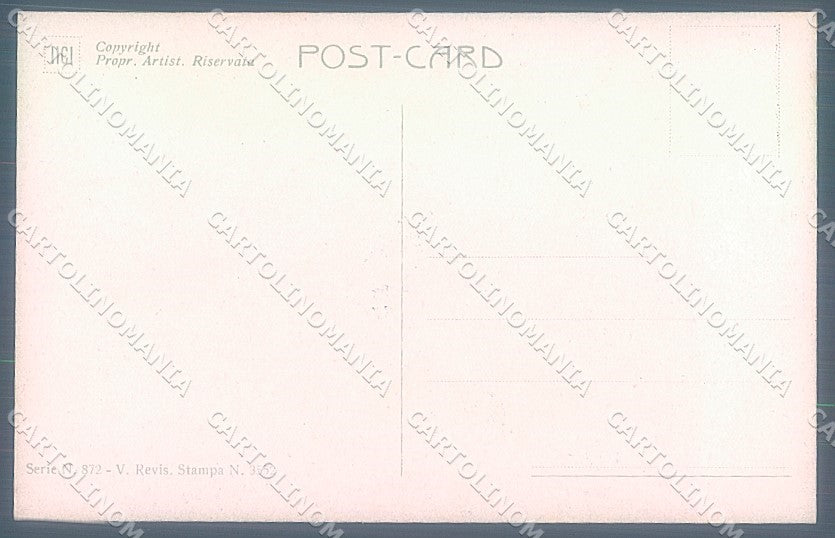 Artist Signed Monestier Glamour Fashion Lady serie 872 postcard HR3922 – retro