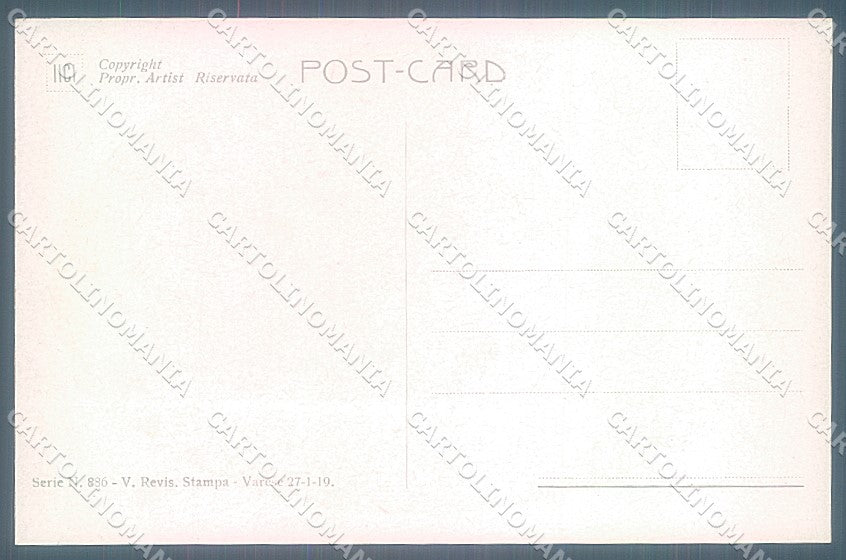 Artist Signed Monestier Risque Lady serie 886 postcard HR3935 – retro
