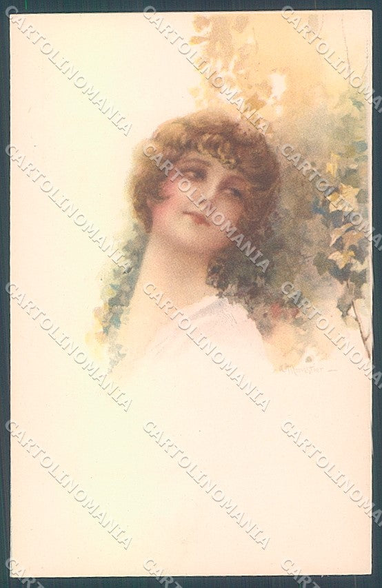 Artist Signed Monestier Lady Ivy serie 254-5 postcard HR3949 – fronte