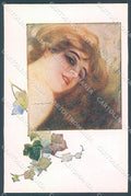 Artist Signed Monestier Lady Hairstyle Ivy serie 883  postcard HR3956 – fronte