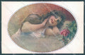 Artist Signed Monestier Lady Hairstyle Rose serie 876 postcard HR3961 – fronte