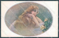 Artist Signed Monestier Lady Hairstyle Rose serie 876 postcard HR3962 – fronte