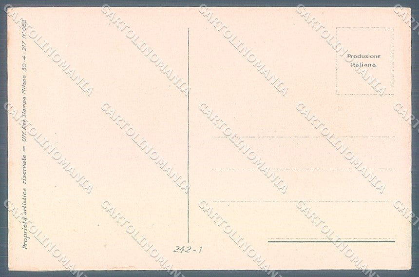 Artist Signed Metlicovitz Glamour Fashion Lady serie 242-1 postcard HR3975 – retro