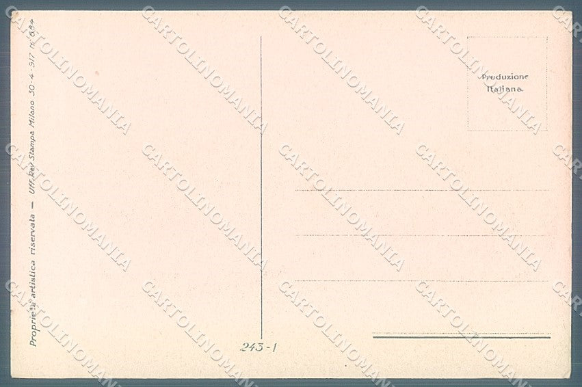Artist Signed Metlicovitz Glamour Fashion Lady serie 243-1 postcard HR3981 – retro