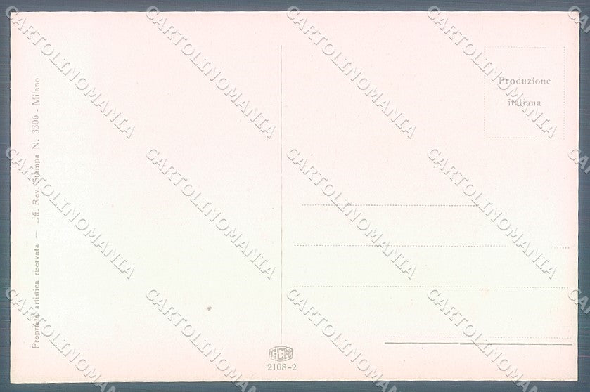 Artist Signed San Marco Lady Hairstyle serie 2108-2 postcard HR3994 – retro