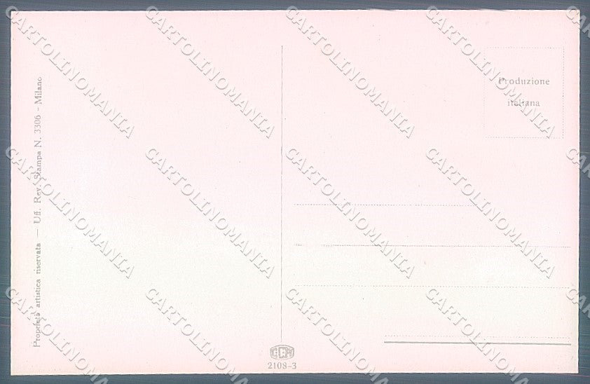 Artist Signed San Marco Lady Hairstyle serie 2108-3 postcard HR3995 – retro