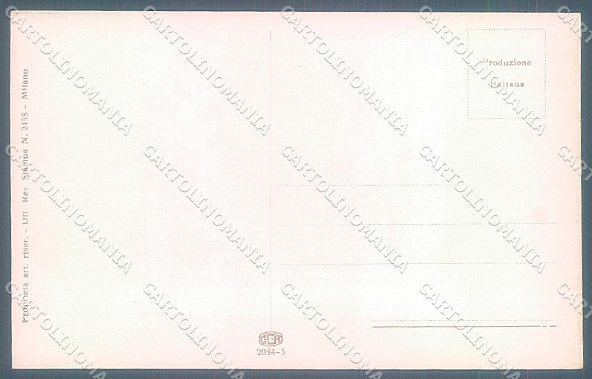 Artist Signed Milliere Risque Lady Smoking serie 2084-3 postcard HR4031 – retro