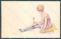 Artist Signed Milliere Risque Lady Toy serie 2084-5 postcard HR4033 – fronte