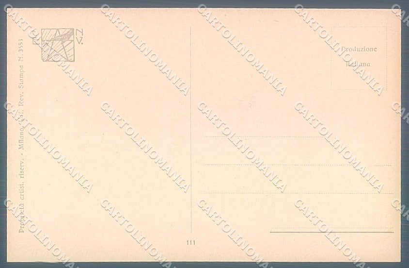 Artist Signed Miliotti Risque Lady Stocking serie 111 postcard HR4038 – retro