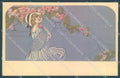 Artist Signed Zandrino Glamour Fashion Lady Roses Flowers serie 95-6 pc HR4064 – fronte