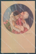 Artist Signed Zandrino Lady Carnival Pierrot Colombine serie 93-5 pc HR4069 – fronte