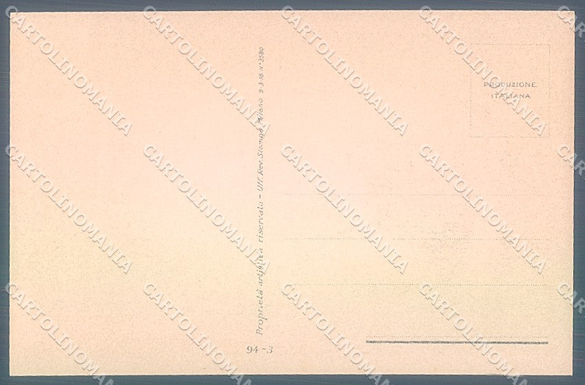 Artist Signed Zandrino Glamour Fashion Lady Hat serie 94-3 postcard HR4073 – retro