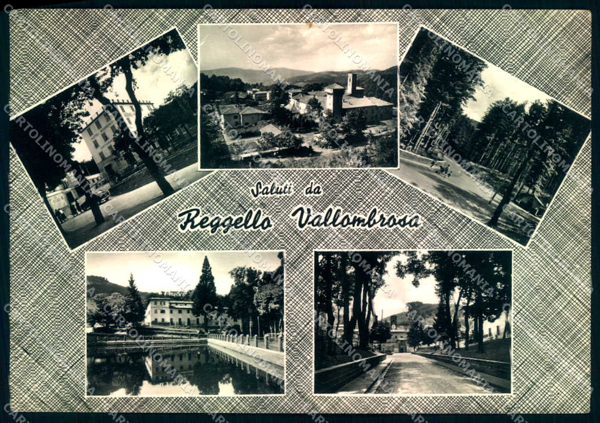 Firenze Reggello Vallombrosa Panorama saluti da Foto FG cartolina JK0007 – fronte