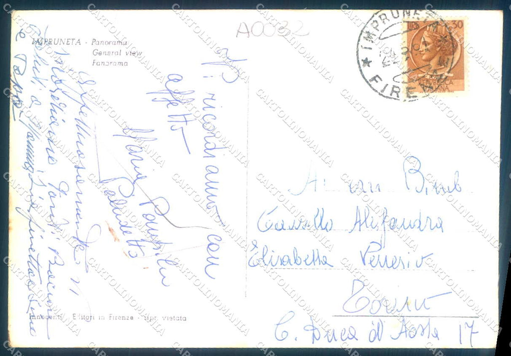 Firenze Impruneta Panorama Foto FG cartolina JK0008 – retro
