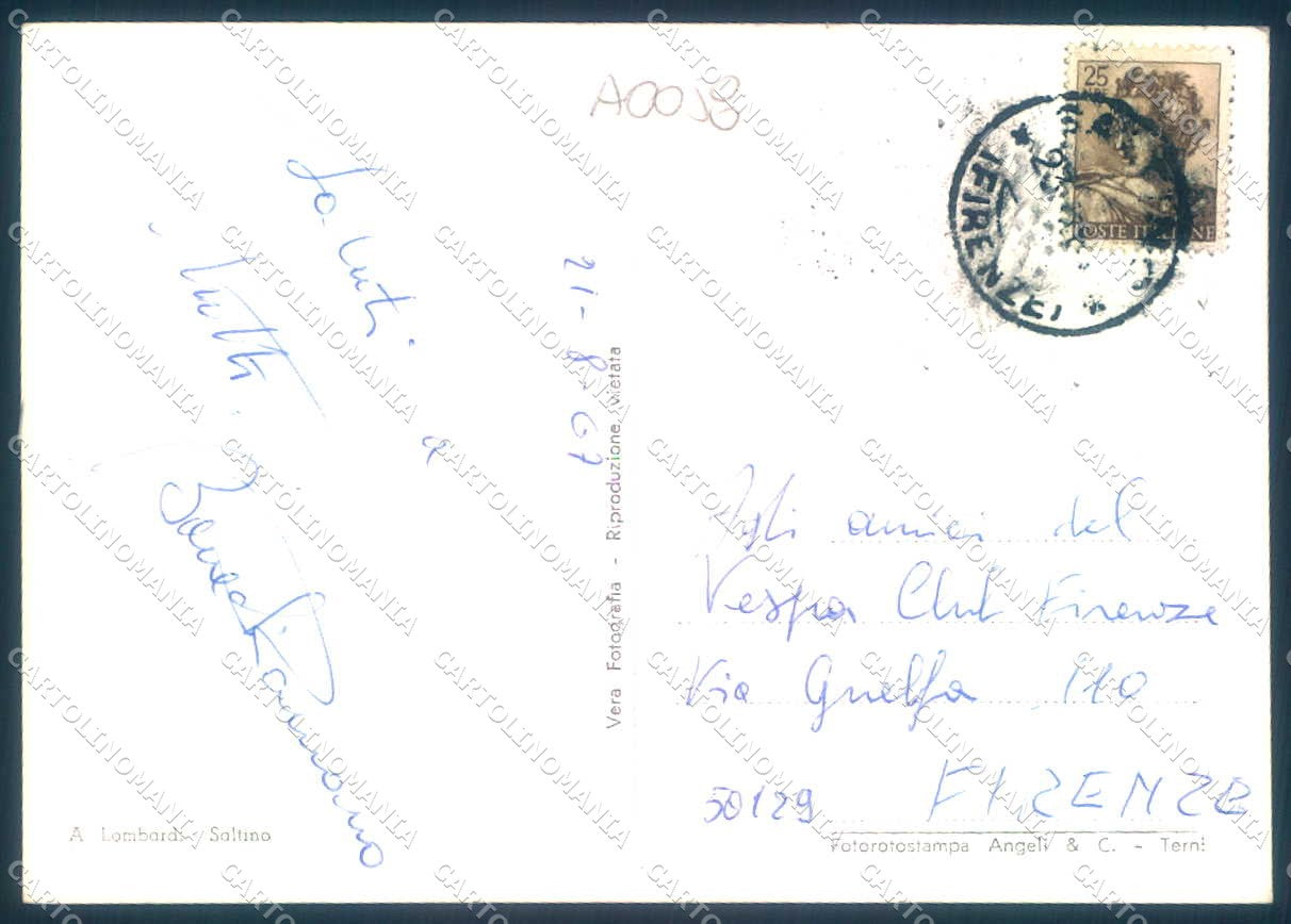 Firenze Saltino Vallombrosa Albergo Le Terrazze Foto FG cartolina JK0015 – retro