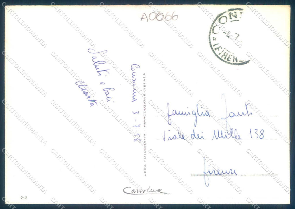 Firenze Consuma Panorama Foto FG cartolina JK0018 – retro