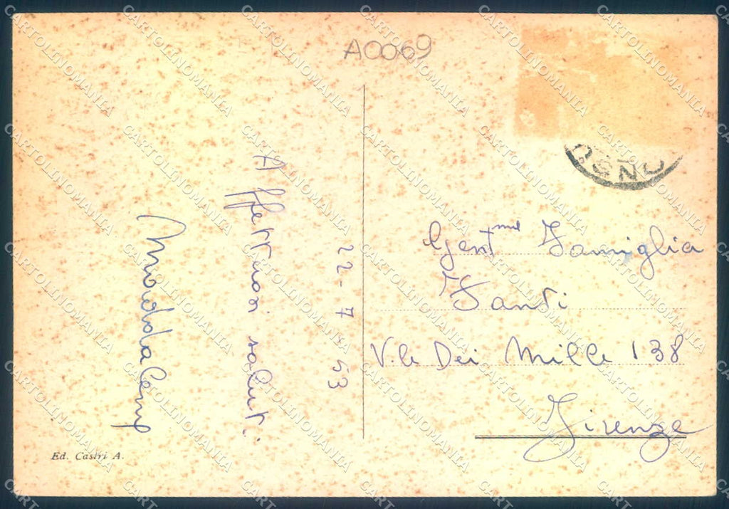 Firenze Consuma Panorama FG cartolina JK0020 – retro