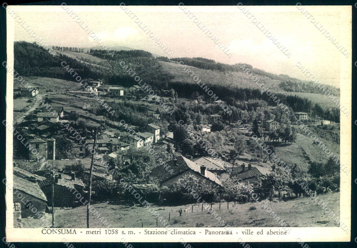 Firenze Consuma Stazione Climatica Panorama FG cartolina JK0024 – fronte
