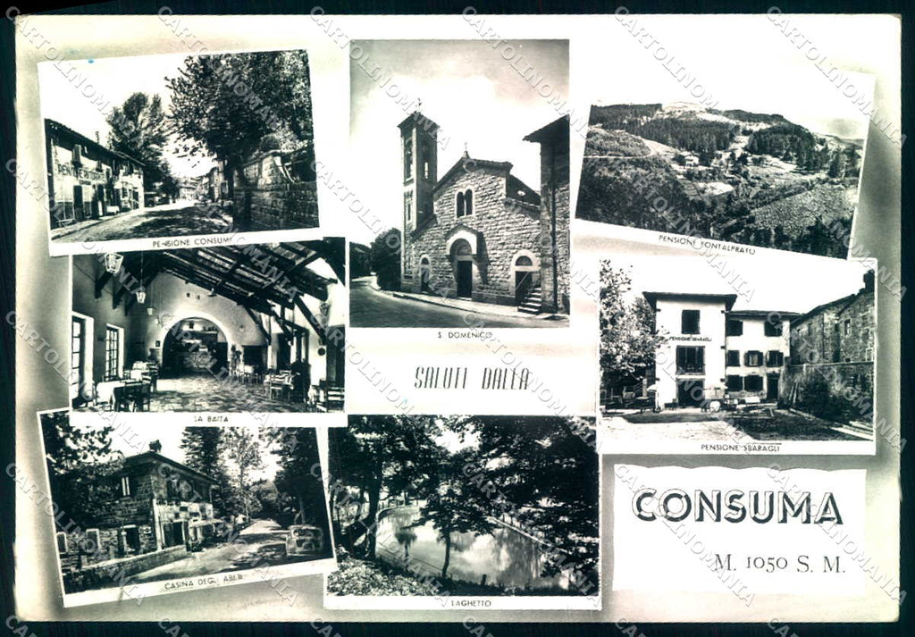 Firenze Consuma Panorama Alterocca 2321 saluti da Foto FG cartolina JK0025 – fronte