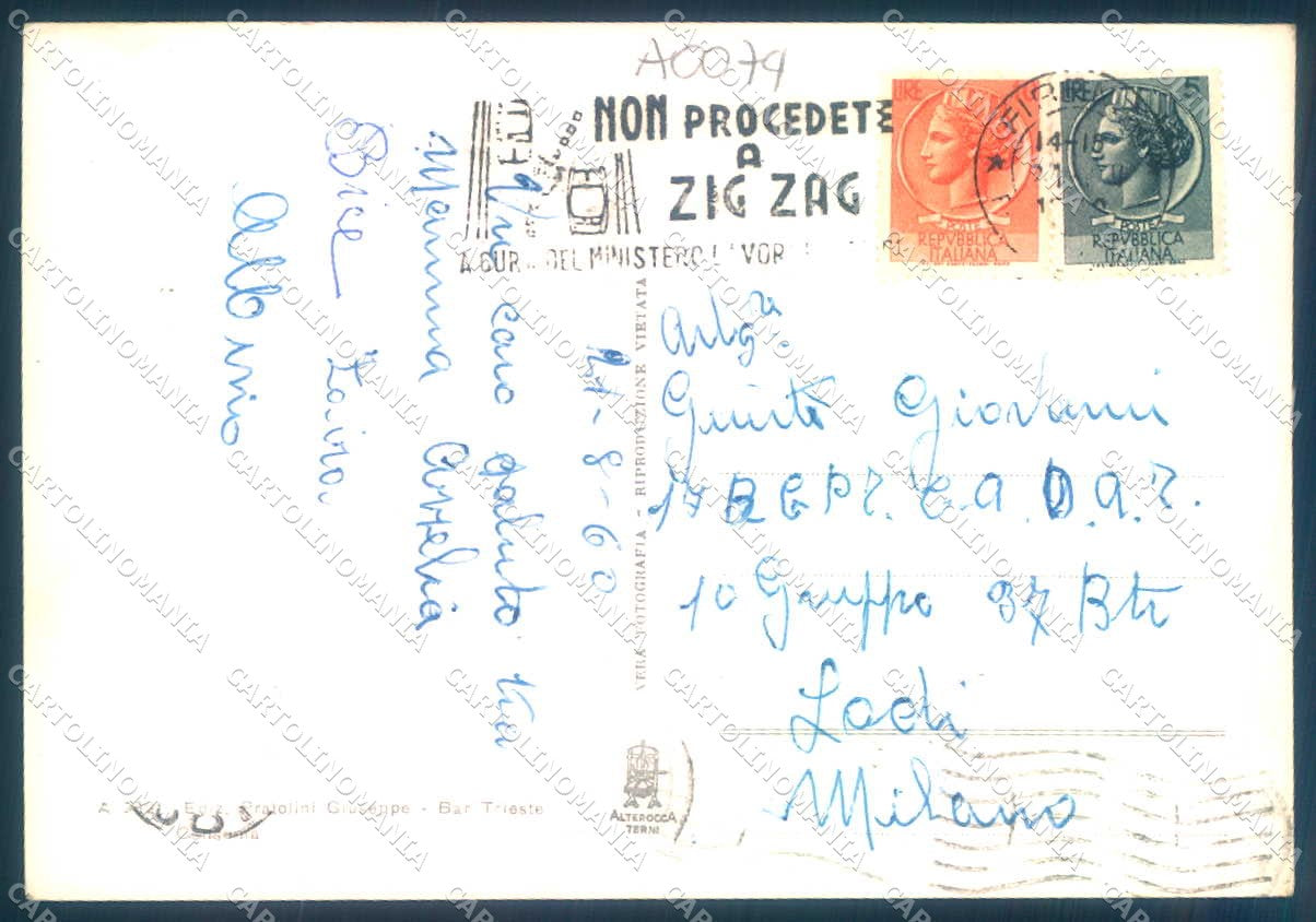Firenze Consuma Panorama Alterocca 2321 saluti da Foto FG cartolina JK0025 – retro